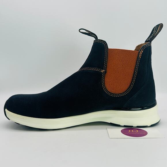 Blundstone Men's 2147 Suede Blue Leather Pull On Chelsea Boots 9 UK/ US 10 - Picture 8 of 12